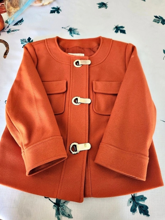 Michael Kors Jackets & Blazers - Michael Kors Women'Small Orange Toggle Jacket Size Small Like New